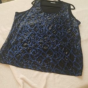 Sequin front tank with cotton back
